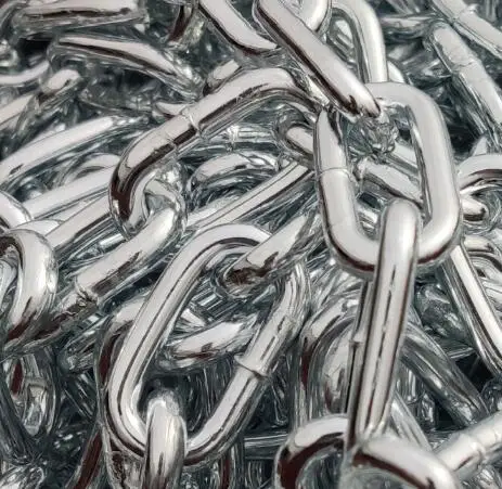 Electro galvanized DIN766 short link chain