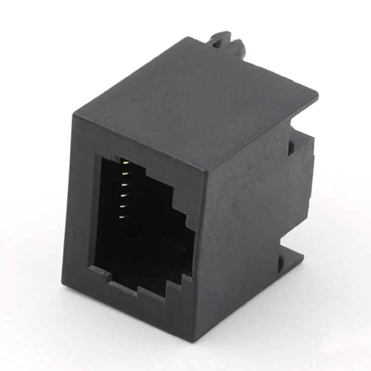 RJ11 Connector H=15.6MM Vertical Dip Type RJ11 6P6C Female Connector