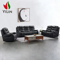 R646-1Wholesale genuine synthetic leather cheap 1s+2s+3s sectional sofa