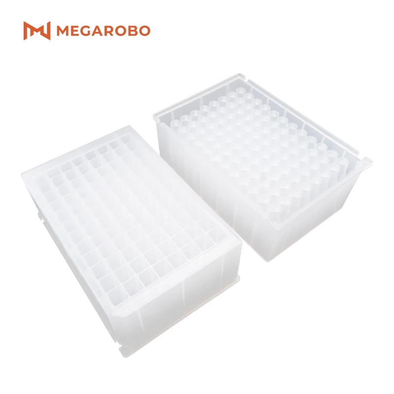 Лабораторные расходные материалы Megarobo 2 мл 96 лунок глубоких скважин с v-образным дном и квадратными