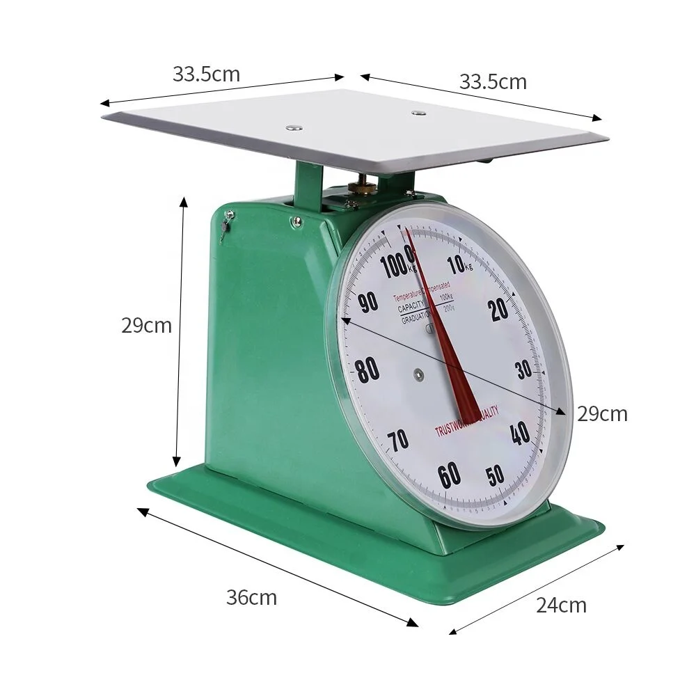 wholesale 100kg mechanical spring dial display  kitchen scale