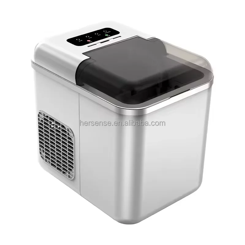Hand Free Portable Ice Maker Machine Home Mini Bar Countertop Direct Cooling Ice Block APP Control Self Cleaning