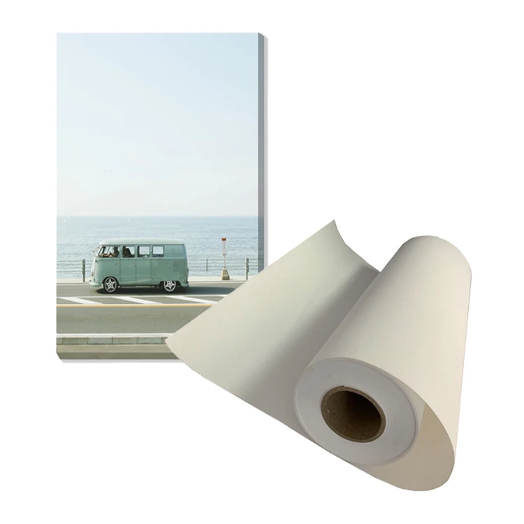 Eco solvent Latex printable natural white  waterproof Polyester artist inkjet canvas roll