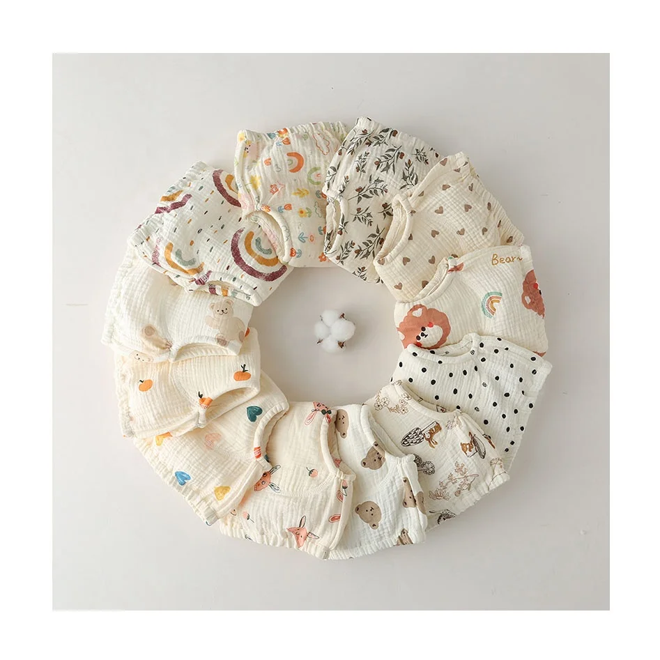 Baby Toddler Boys Girls Toilet Potty Training Pants Padded 100% Organic Cotton Muslin Reusable Nappies Cloth Diaper