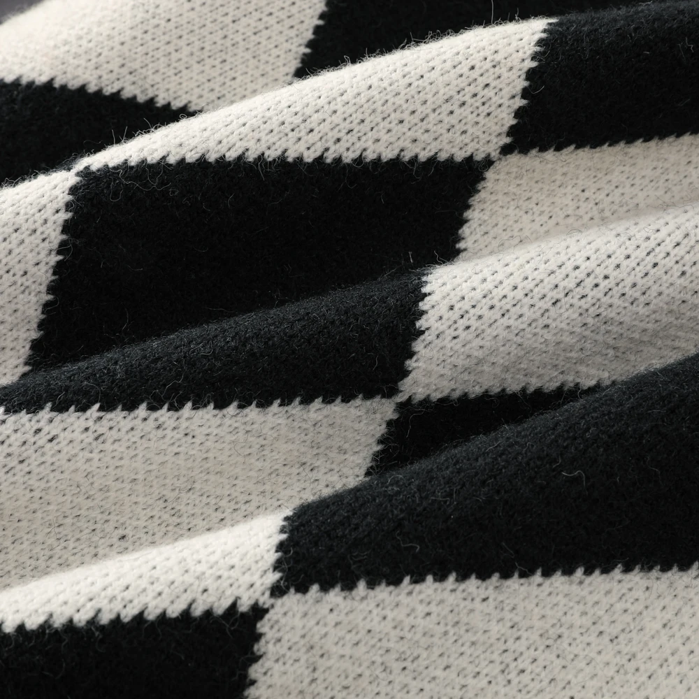 New Fashion Ladies Wool Knitwear Dress V-neck Long Skirt Button Neck Knit Long Sleeve Casual Pullover Paid Sweater Dress Plus Si