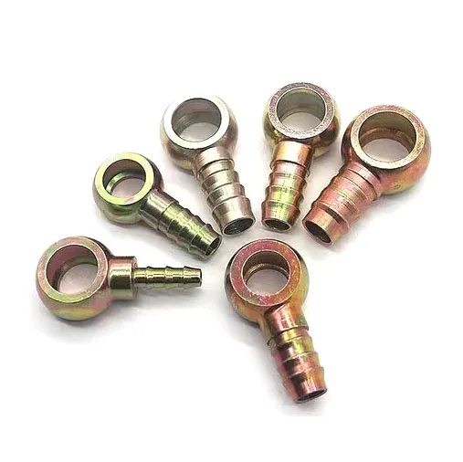 ZM Banjo Fitting Fuel Line Adapter Connector 7.5mm ID Hose Barb 12mm Banjo Fitting Fuel Line Adapter Connector for Car