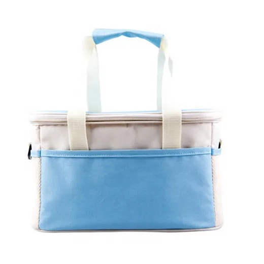 Custom Cartoon Pattern Lunch Bag for Student Children Square Portable Lunch Tote Waterproof Oxford Cooler Bag