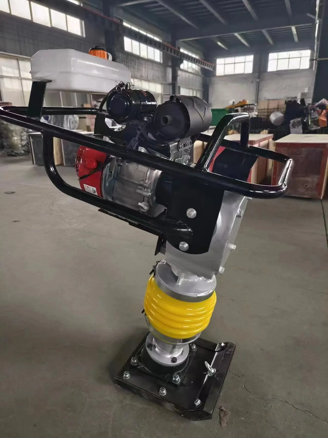 Best Design Cheap Price 2 Stroke Electric Ground Compactor Tamping Rammer 5.5HP Gasoline Soil Vibratory Impact Tamping Rammer