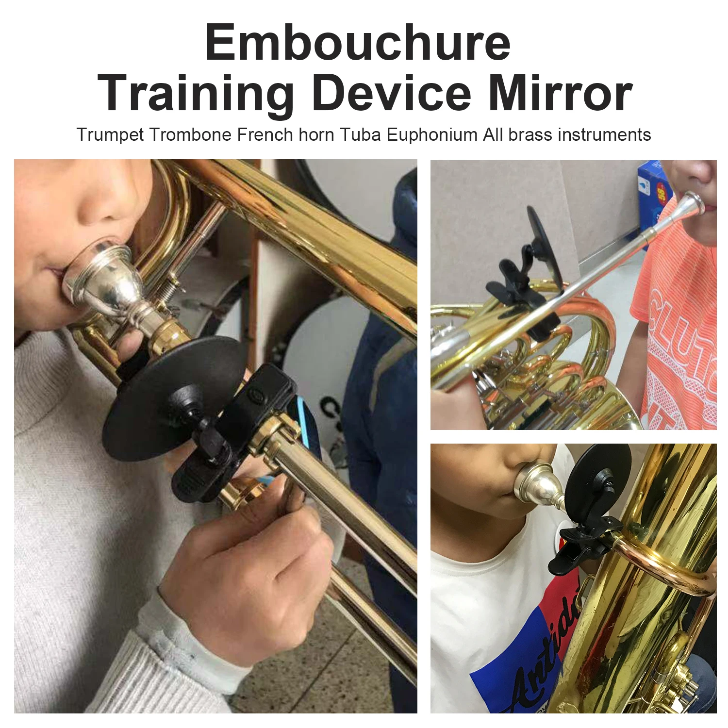 Factory Sale Rotatable MirTra Small Embouchure Training Device Mirror For All Brass Instruments Trumpet Trombone French Horn
