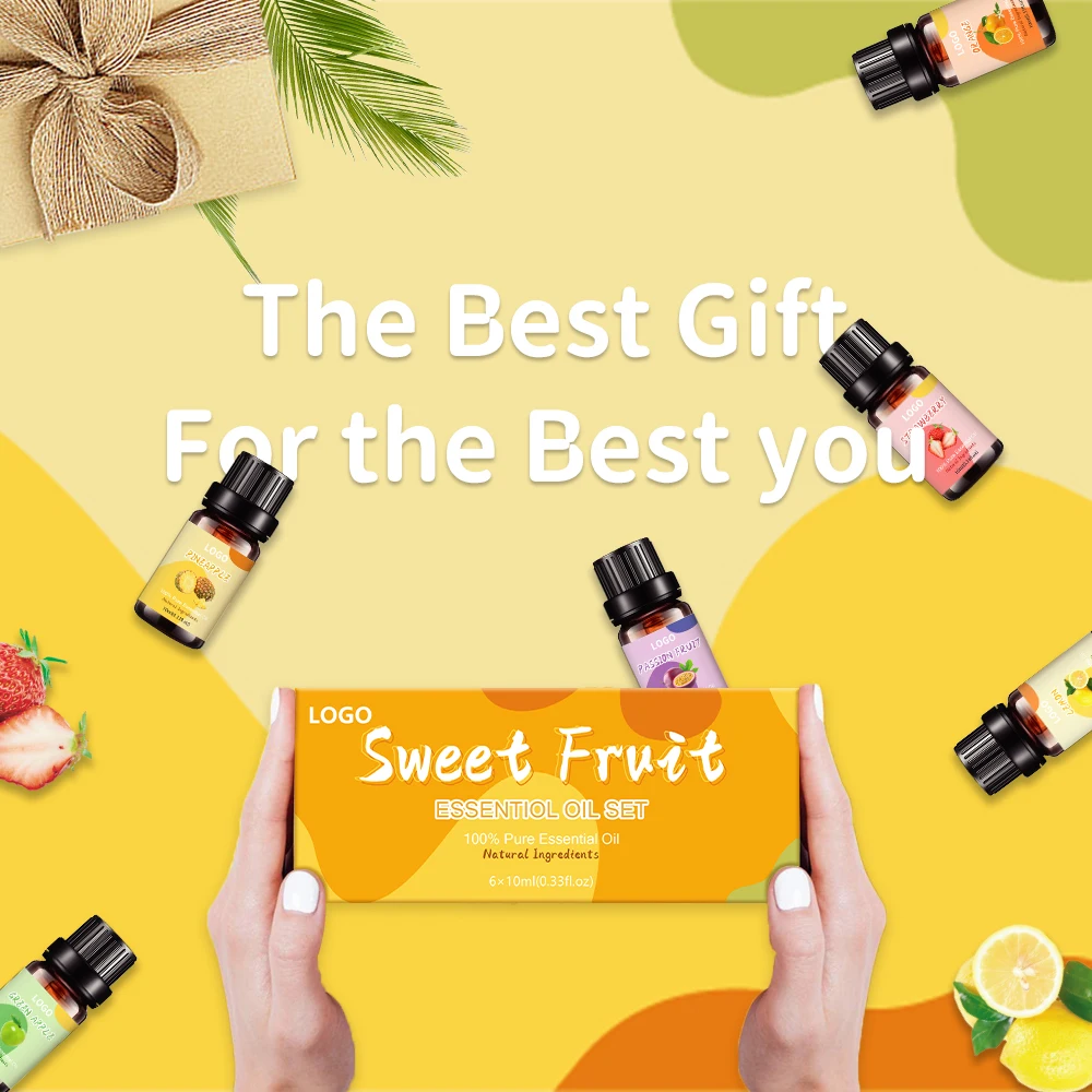 Private label 6/10mL Blend Aromatherapy diffuser essential oil set 100% Pure Natural For Diffuser, Candle Soap Making Fragrance