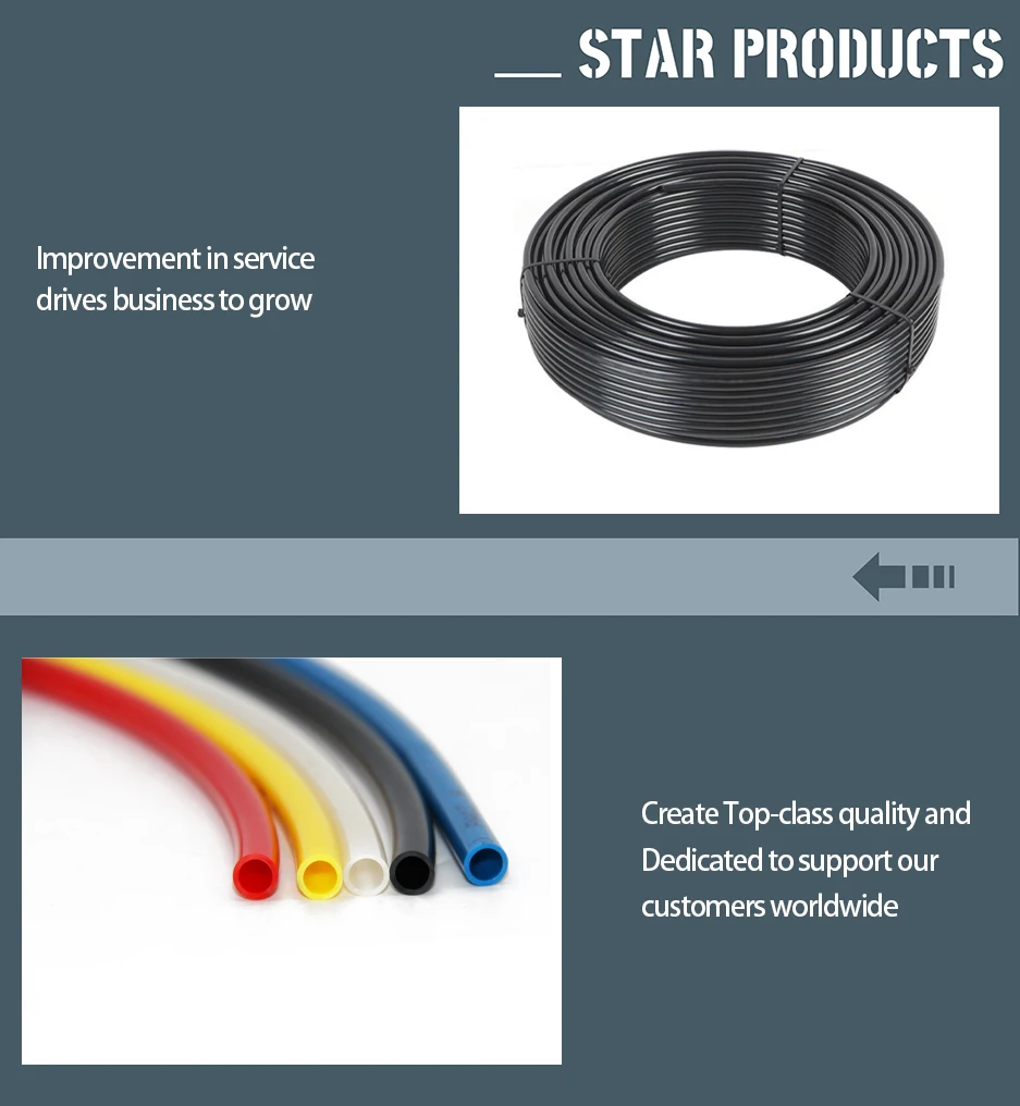 Industrial Pneumatic PA Nylon Spiral Air Hose Pipe Nylon Tubing Truck air Hose