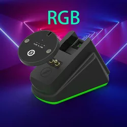 Mouse Charger For Logitech G Pro X /G703/G502/G903/G Pro Wireless Gaming Mouse RGB Charging Stand for Logitech and  Razer Mouse