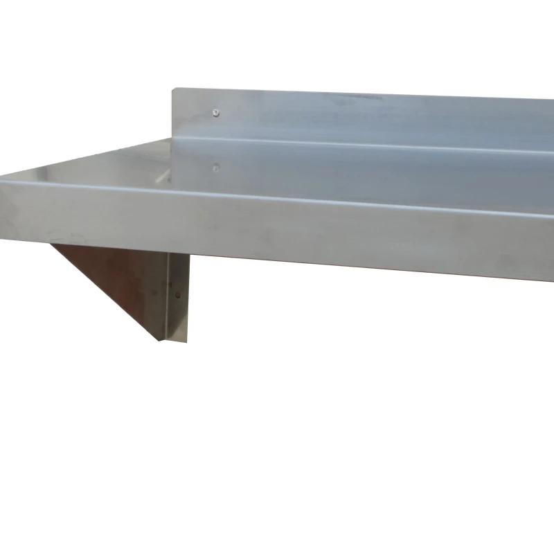 Настенная полка из нержавеющей стали