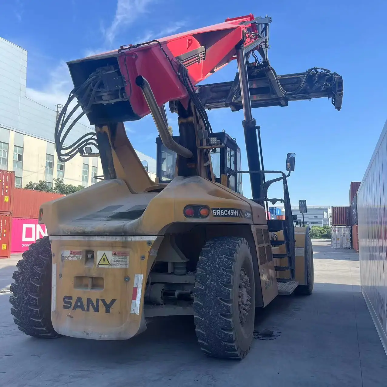 SANY Srsc45h1 Used Reach Stacker Sany Reachstacker Good Condition in Stock Cheap Price Low Price Low Hours Kalmar  Fantuzzi