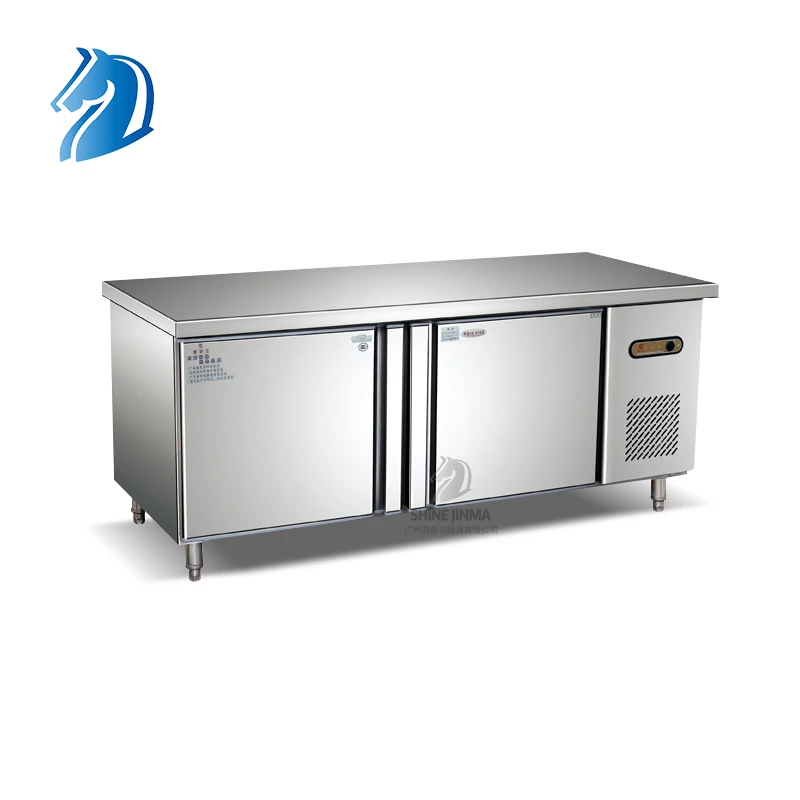 Коммерчески Рабочий стол плоский или Backrest замороженный Холодильник Магнитная Дверь Встроенная трубка