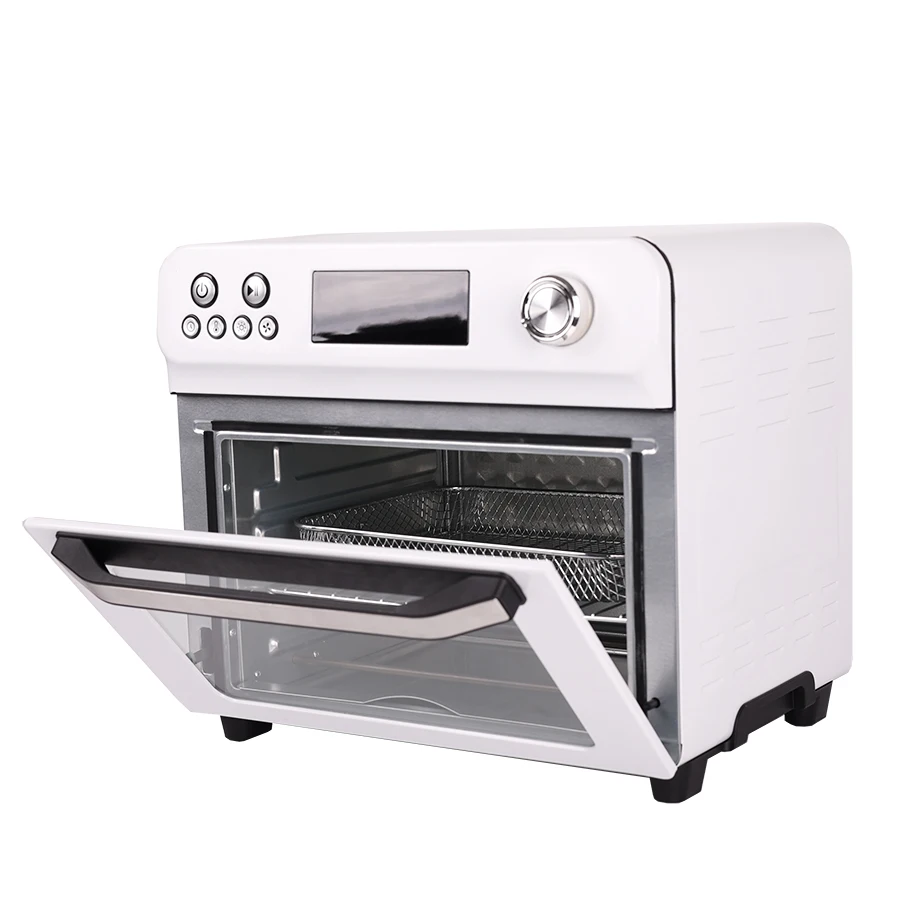 8 in 1 Spin button touch screen electric 24L no oil nonstick multi function visible hot air drying circulation air fryers oven