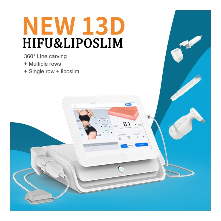 Non Invasive 13d 14d 12d Cartuchos De Hifu V Max Multi Line Hifu Vmax Lipo Slim Anti Cellulite Wrinkle Remover Equipment