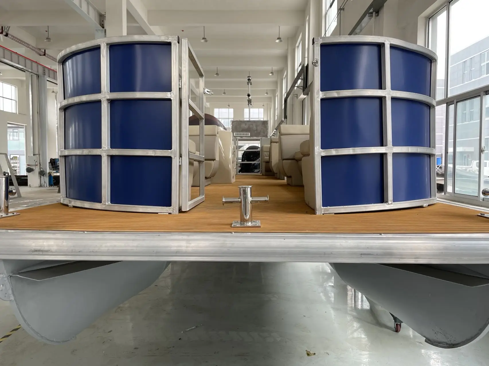 Allsea Pontoon High End Yachts Catamaran 26FT Double Deck Pontoon Party Boat (Cross-border)