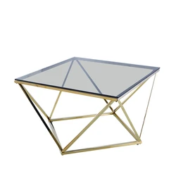 chrome steel coffee table living room furniture marble glass coffee table home furniture