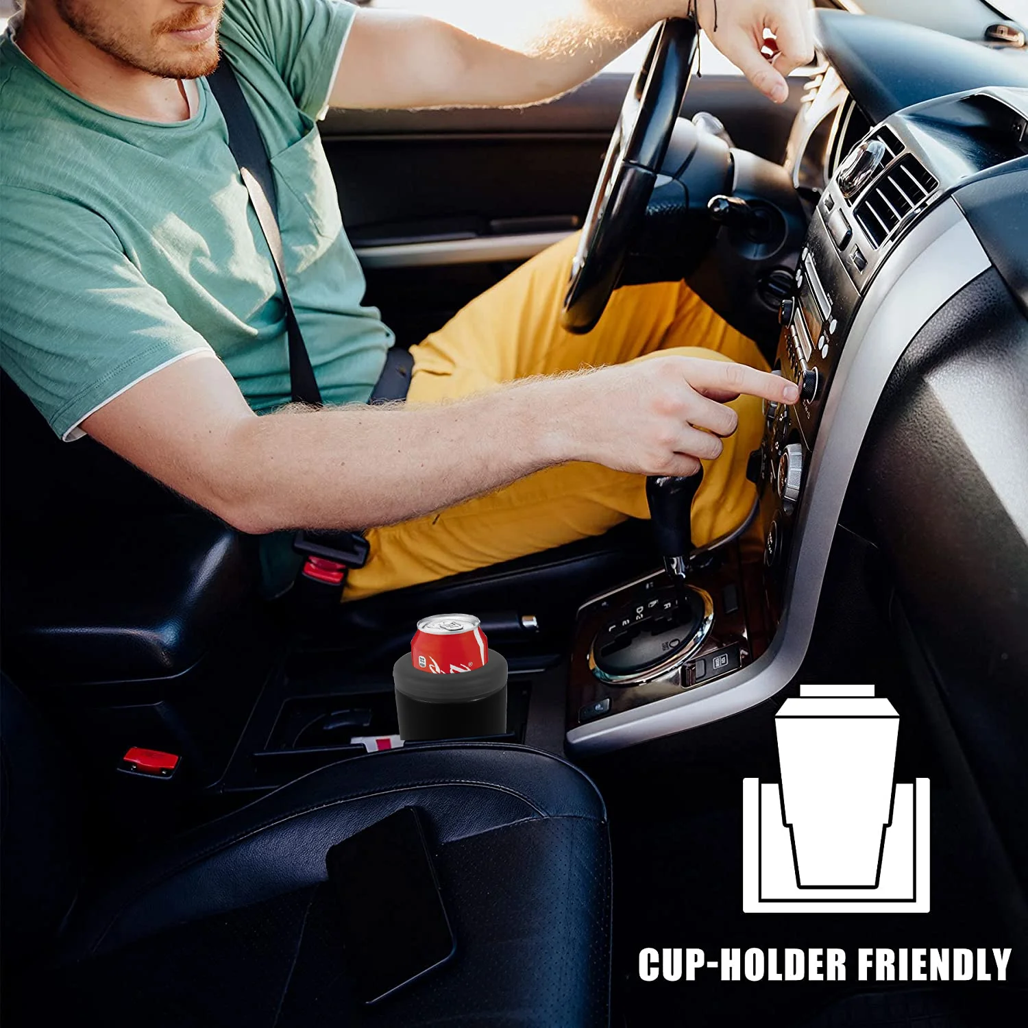 Outdoor Drinking Stainless Steel Insulated SS Can Cooler 2 in 1 Beer Can Tumbler Universal Can Cooler With Opener