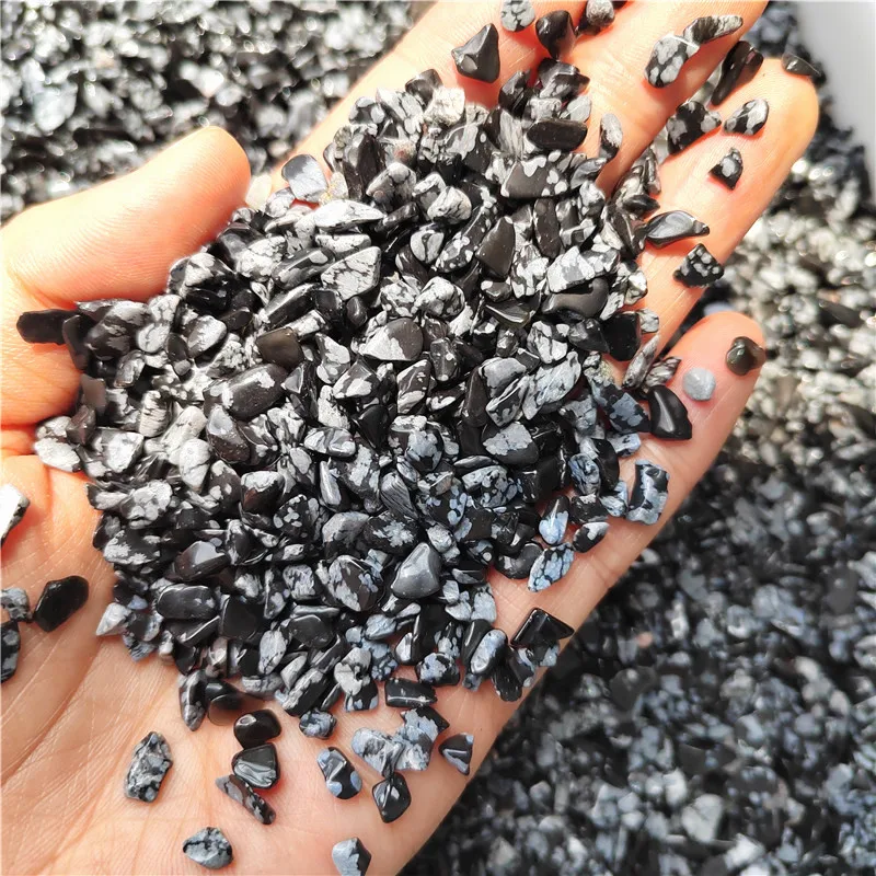 natural obsidian purple white crystal turquoise red coral  rhodonite crushed  crystal chips gravel