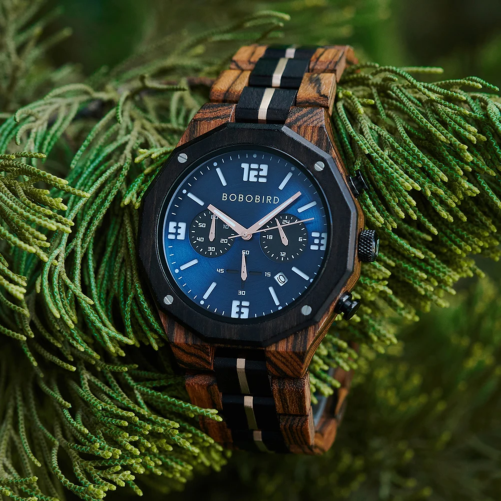 High quality Eco-friendly natural original luxury men low moq Dropshipping Japanese movement fashion wood watch