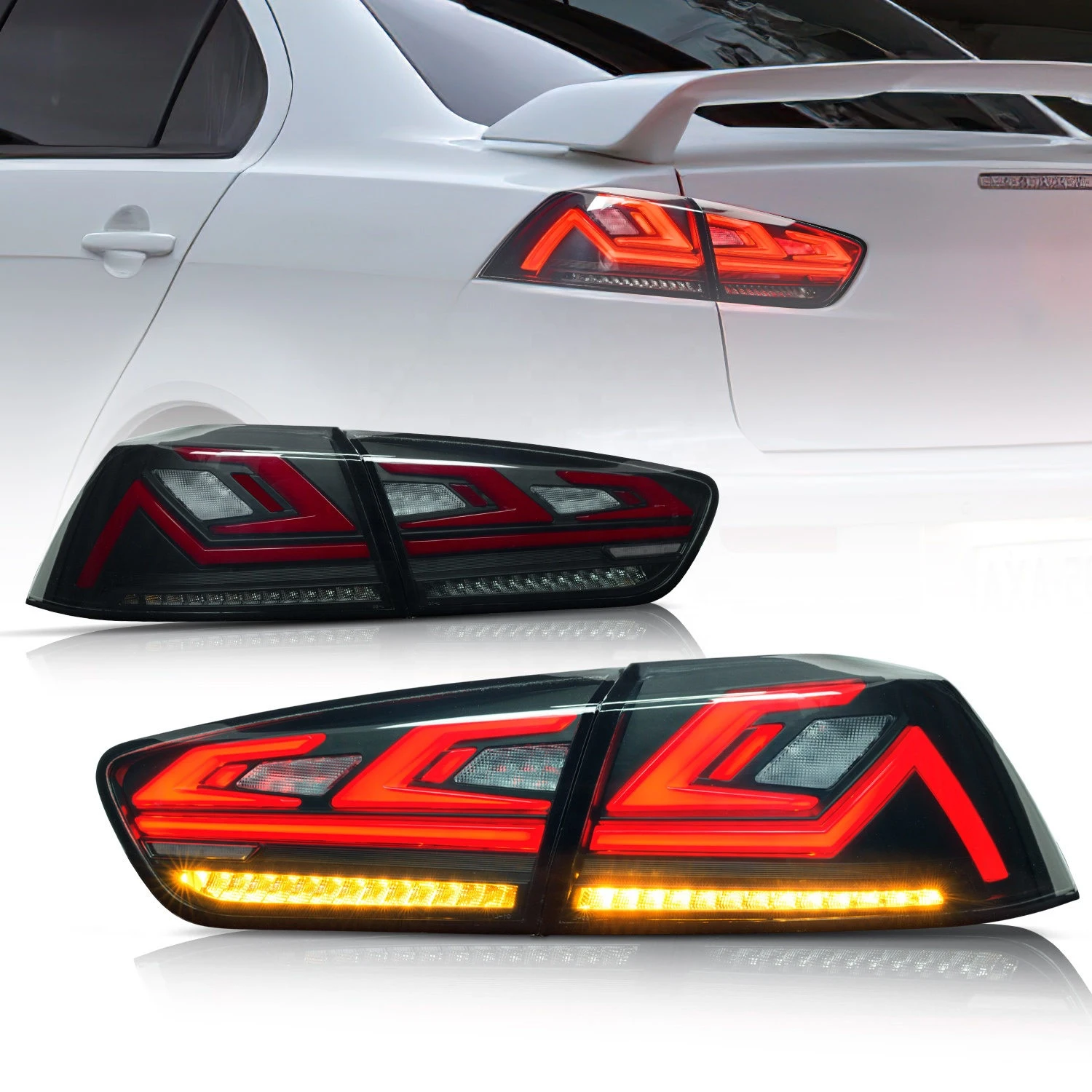 Vland Factory Wholesale Led Taillights 2008-2018 Lancer EX With Sequential Turn Auto Lamps Tail Lights For Mitsubishi Lancer EX