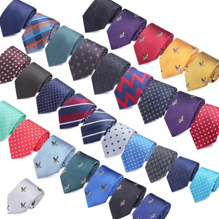 Newest collection stock cheap colorful dot stripe italian brands fashion mens neck cravat ascot tie man business for men
