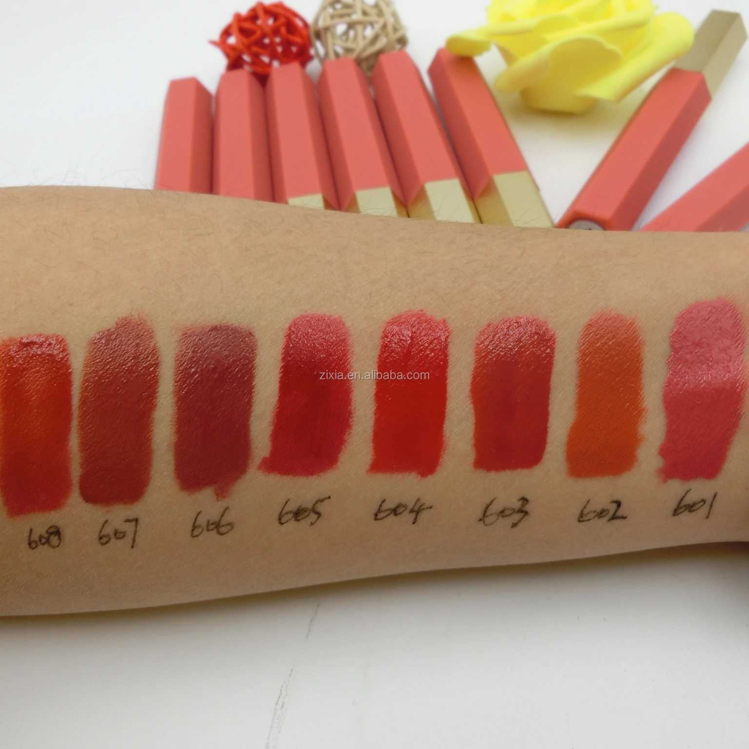 Private brand makeup creamy velvet formula liquid matte lipstick make your own OEM makeup private label lip gloss tint