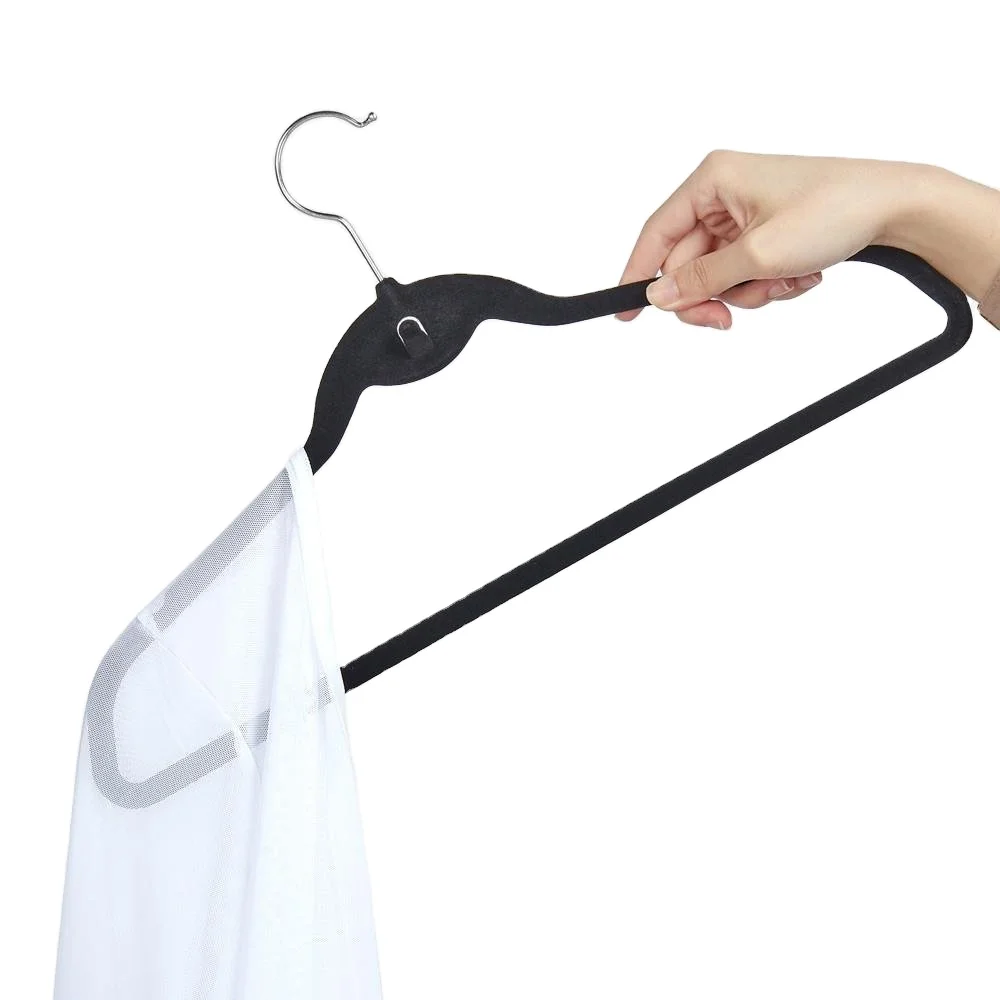 towel dress clothes hangers wholesale suit coat pants  laundry cloth velvet hangers for clothing