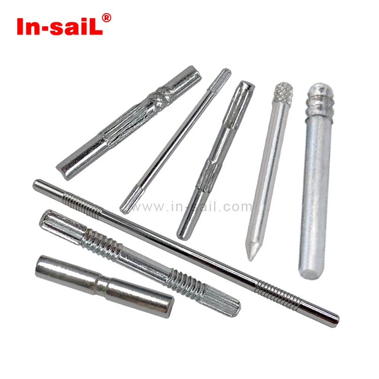 M2 M3 M4 M5 hight quality customized stainless steel threaded knurled dowel pin shaft
