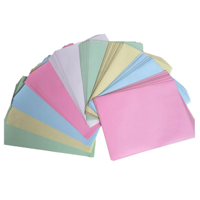 
100*70cm 55gsm Carbonless NCR printing paper Blue/Black image in sheets 