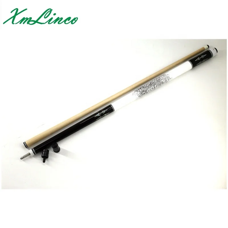 Xmlinco 12.5 mm seashell carved billiard pool cue stick