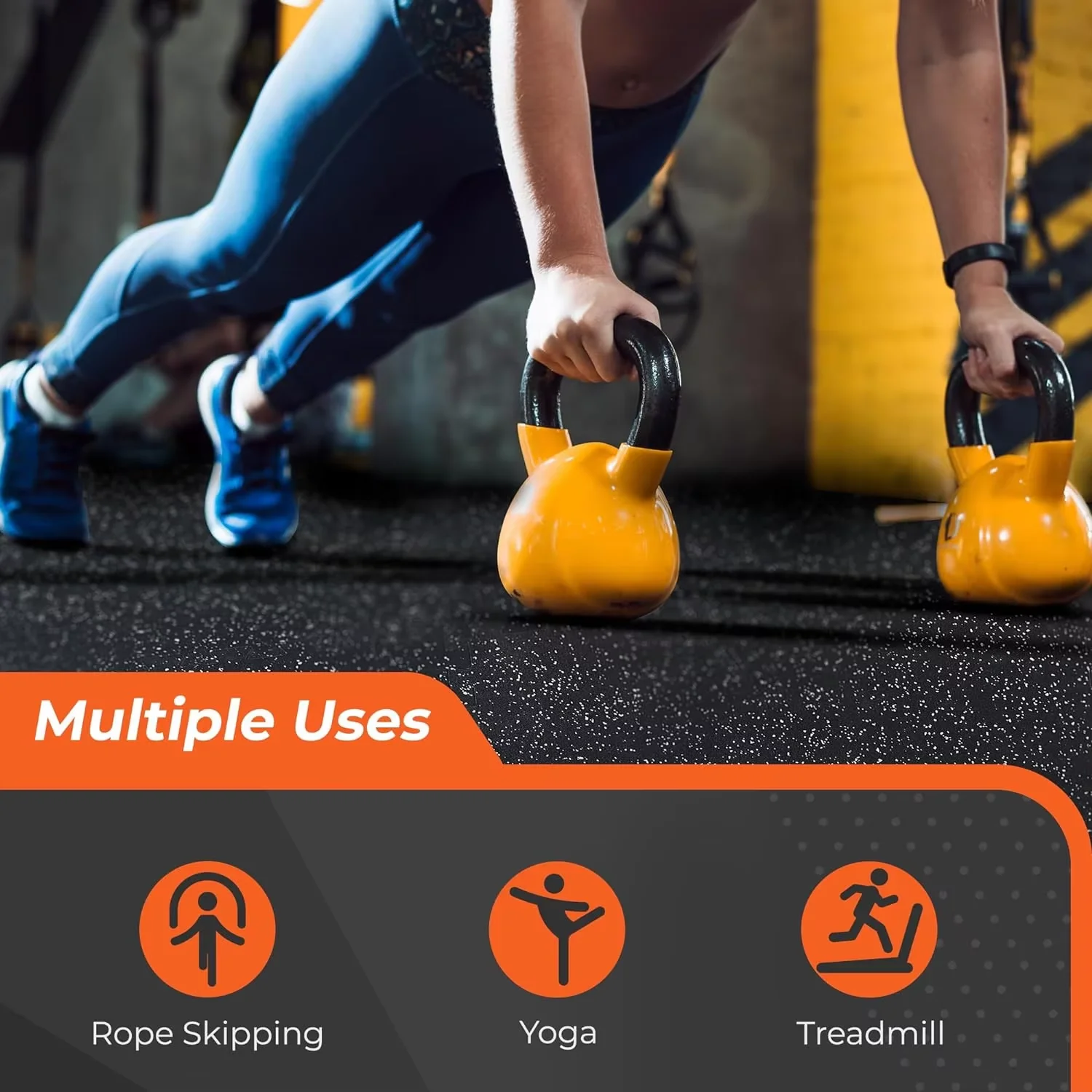 Indoor gym interlocking rubber floor protection floor, ceramic tile roll pad rubber floor