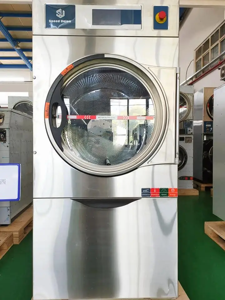 Hot sale wood sawdust coin operated laundry dryer equipment