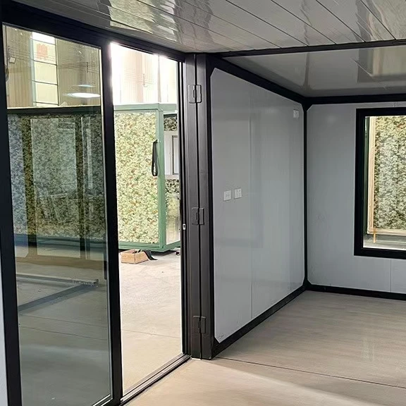 Подвижный складной расширительный дом 2 спальни портативный модульный Китай доставка 20 футов 40 раздвижной