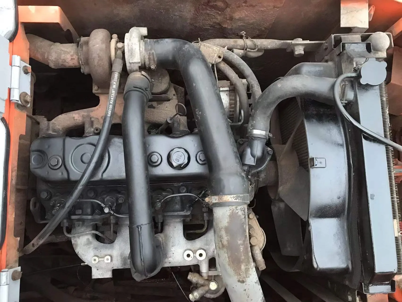 Б/у оригинальный японский экскаватор Hitachi EX120