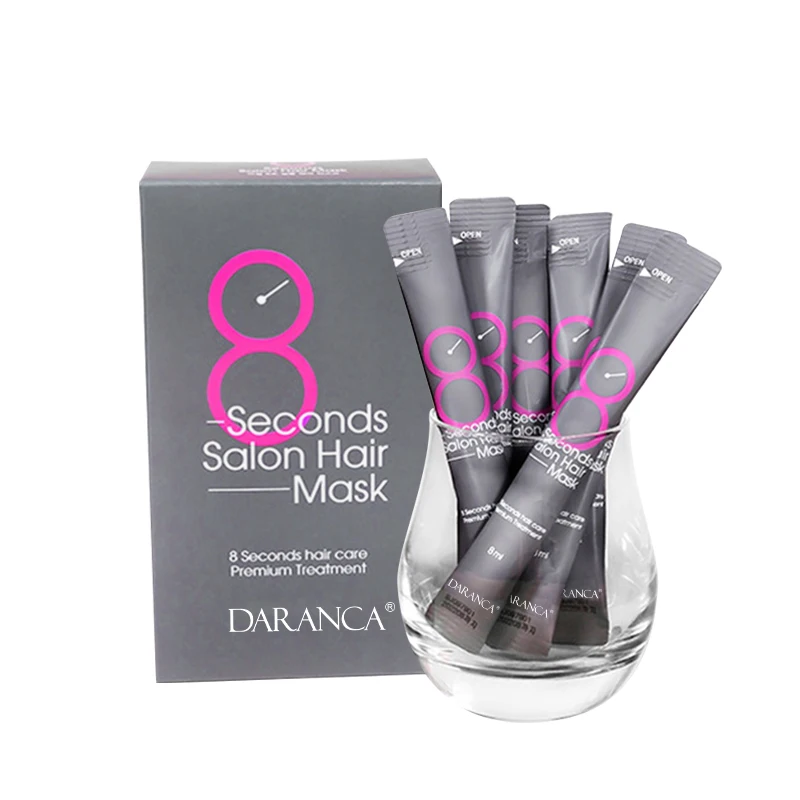 DARANCA 20Pcs Portable Travel Pack 8 Seconds Salon Hair Mask Hair Care Serum Dry Damaged Repair Hair Mask