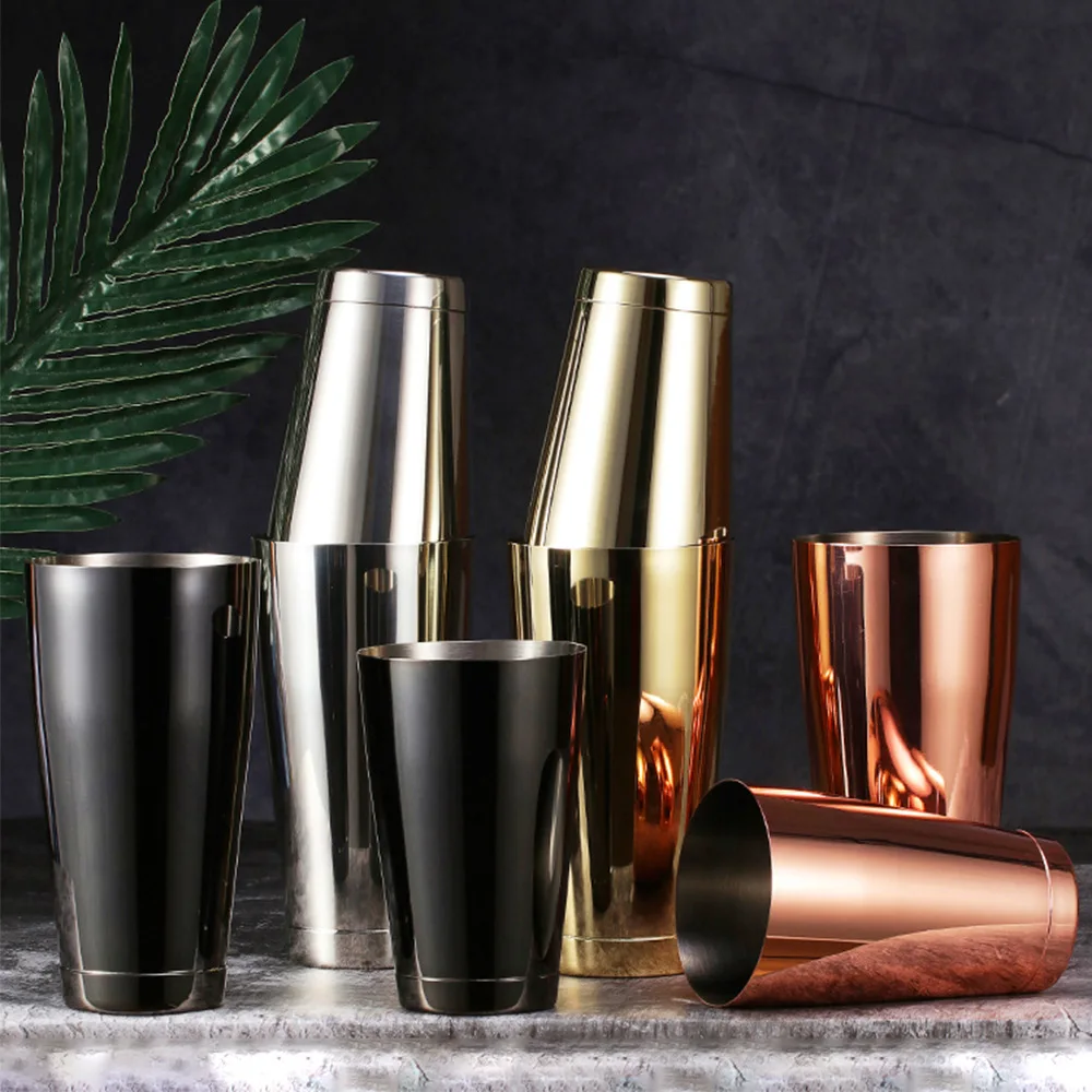 2024 New Customized Logo Shaker Bar Hand-Cranked 304 201 Stainless Steel 750ML Multi-Color Cocktail Shaker