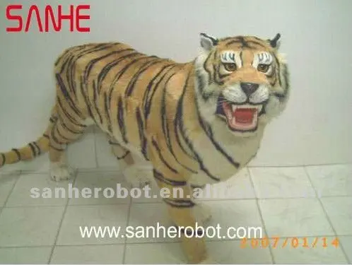 Flexible Action Tiger Animal Riding Game Model for Sale Ride on Animatronic Animal ride animatronic models video games for kids