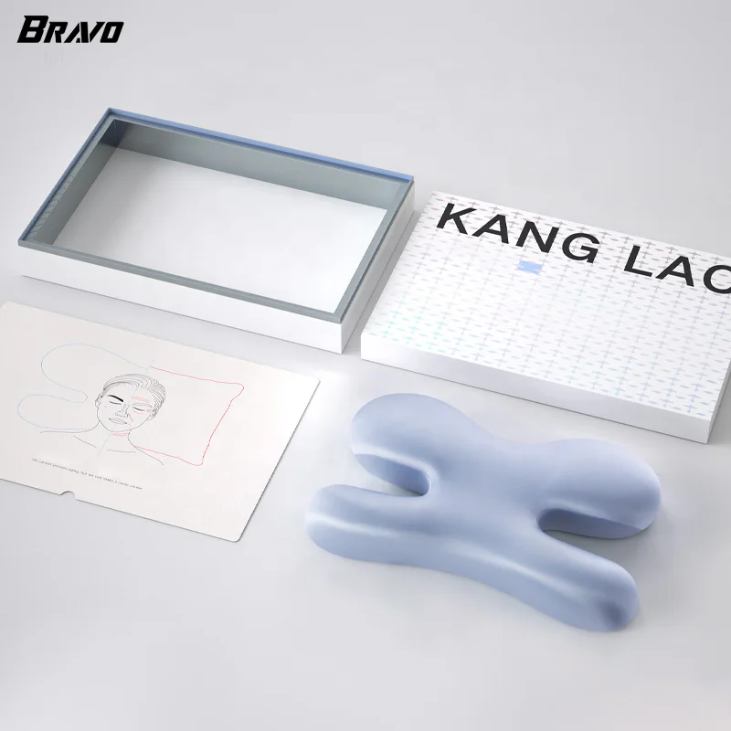 Factory Patent Ergonomic Orthopedic Cervical Beauty Pillow Anti-aging Memory Removable Side Back Stomach Pillow Neck Memory Foam