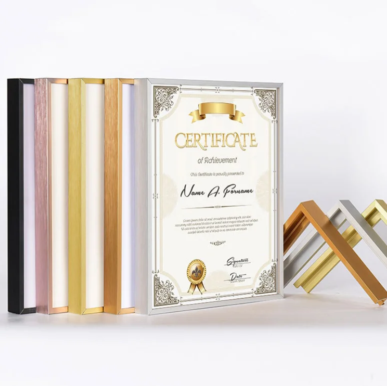 Factory custom large picture black photo white picture frame a1 a2 a3 a4 wall decor picture frame aluminium framework one piece