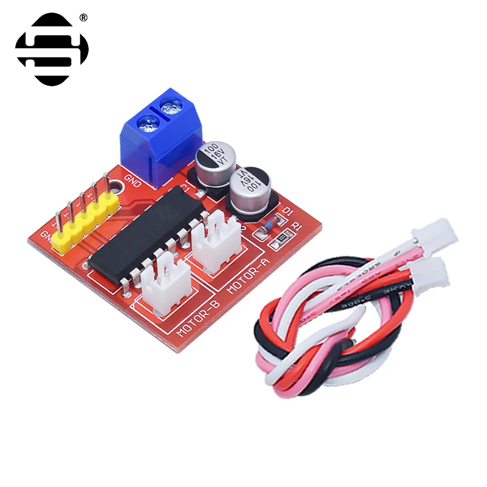 Dual channel motor drive board PWM governor H-bridge L298 logic DC drive motor module L298N stepping moto drive module Smart car