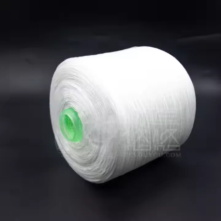 High Tenacity 100% Polyester Recycle Yarn Fdy Style Twisted Spun Yarn Knitting Weaving Sewing Embroidery Dyed Different Colors