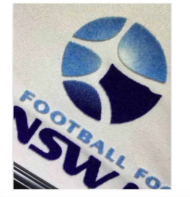 Wholesale New Design High Quality Custom Brand Letter Name Logo Flock Sheets Heat Transfer Printing