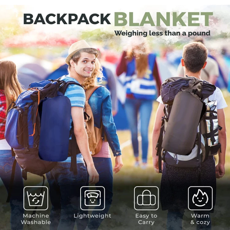 Hot Sale Light Outdoor Puffy Outdoor Camping Blanket Hiking Warm Camping Blankets