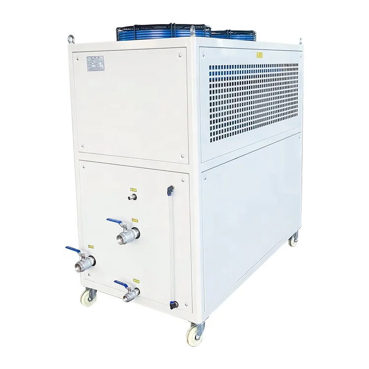 High quality China wholesale air cooled chiller equip blowing machine for plastic production brands 10ton with factory prices