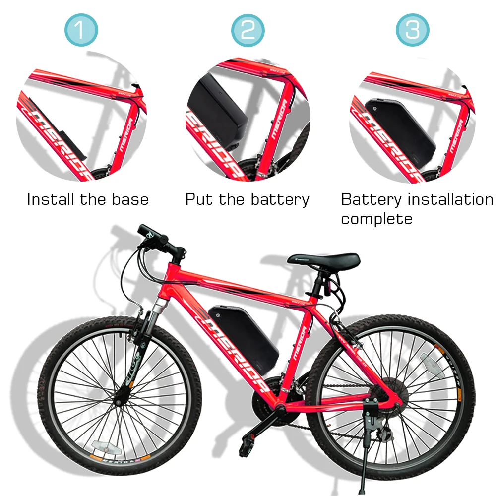 Big capacity AKKU Tesla 21700 ebike downtube lithium ion battery pack DP-2170-5C 52V 19.2AH