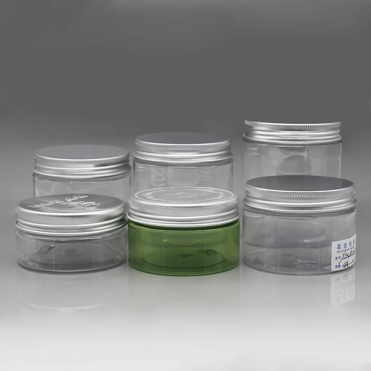 100ml PETG Plastic Jar With Screw Top Lid Cylinder Plastic Jar Bottles For Face Creams Cosmetic Skin Care Packaging