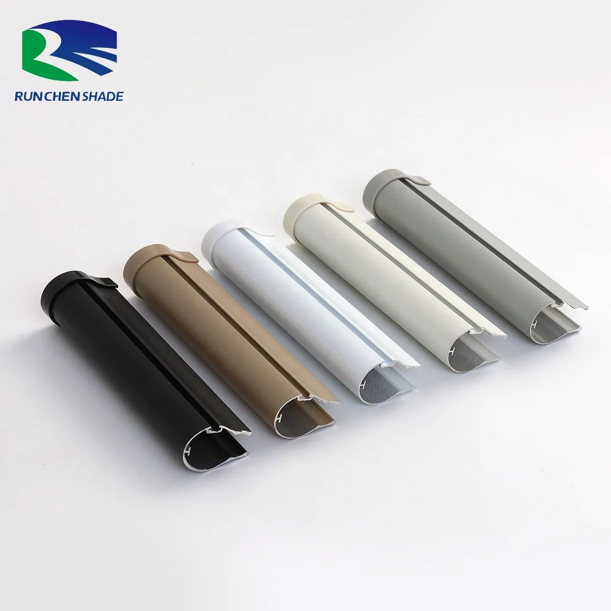 Anodized Aluminum Curtain Rail Profiles Bottom Rails Series for Roller Blinds